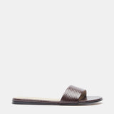 Le Monde Beryl - Pool Slide / Bruciato Leather Snake Effect