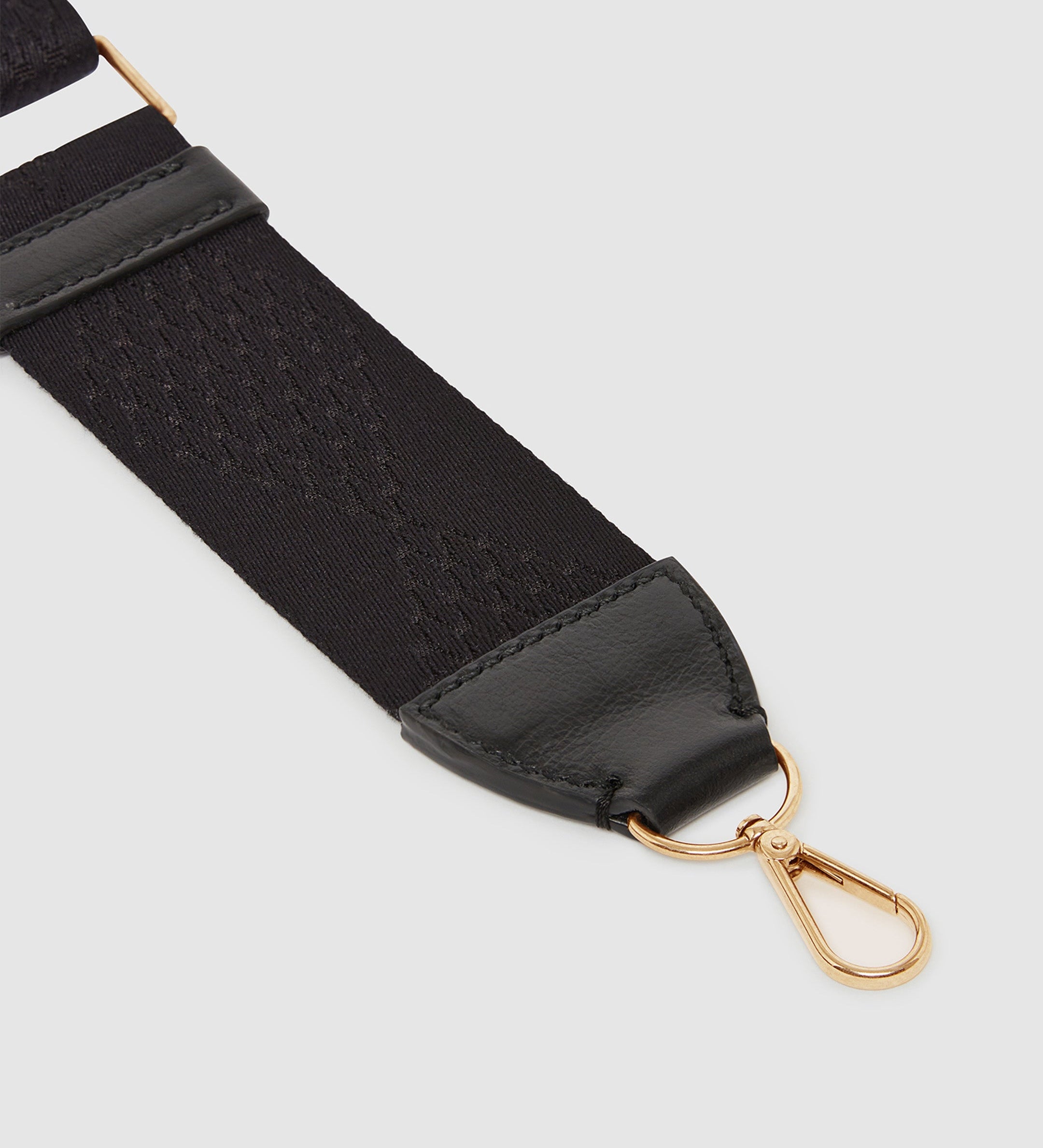 Metier - Webbing Strap Black With Gold Hardware