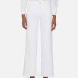 FRAME - Le Pixie Slim Palazzo Modernist Pocket -- White