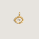 Kinn - Colette Pendant Pear Diamond Necklace