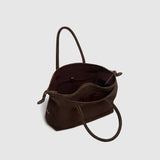 Metier - Vérité All Day Suede Chocolate and Smooth Calfskin Black