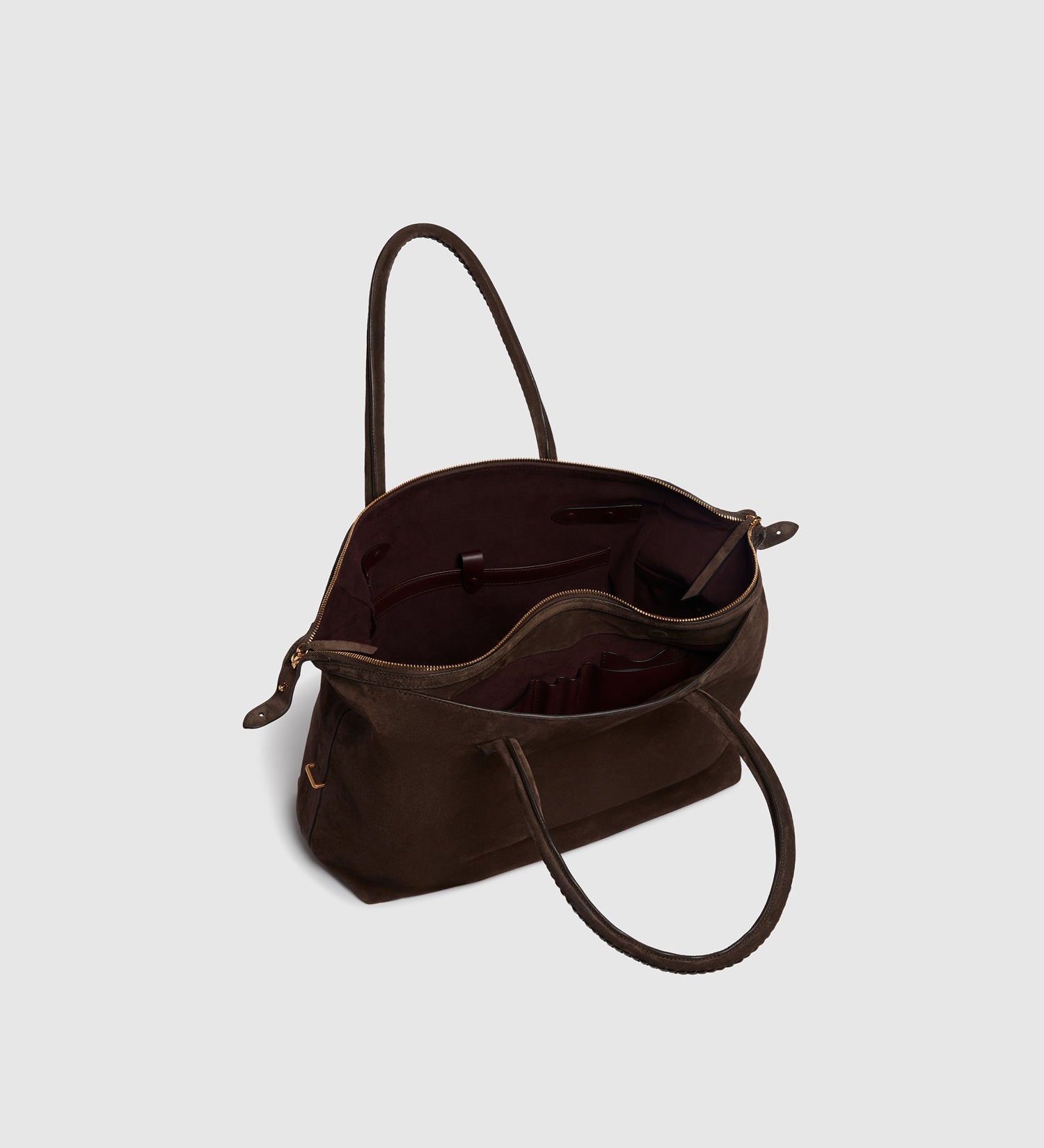 Metier - Vérité All Day Suede Chocolate and Smooth Calfskin Black