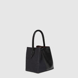 Metier - Vérité Mini Bouclé Black with Glossy Calfskin Black