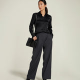 Metier - Vérité Mini Bouclé Black with Glossy Calfskin Black