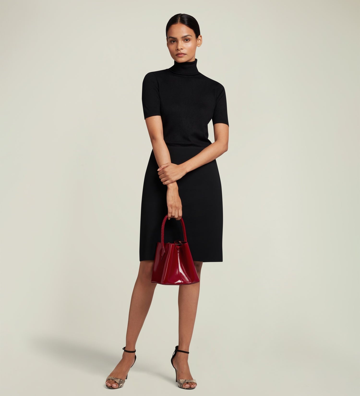 Metier - Vérité Mini Glossy Calfskin Classic Red
