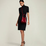 Metier - Vérité Mini Glossy Calfskin Classic Red