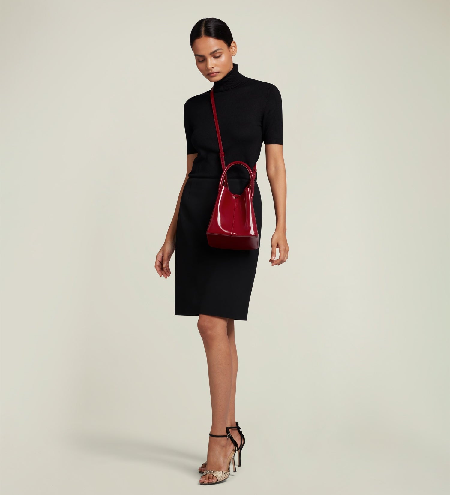 Metier - Vérité Mini Glossy Calfskin Classic Red