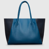 Métier - Vérité Collapsible Cabas Smooth Calfskin Riviera Blue Navy