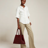 Métier - Vérité Collapsible Cabas Buffalo Dark Cherry