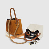 Metier - Detachable Corded Strap Sand and Brown