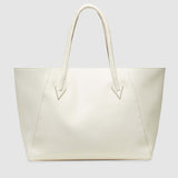 Métier - Vérité Collapsible Cabas Smooth Calfskin White Sand