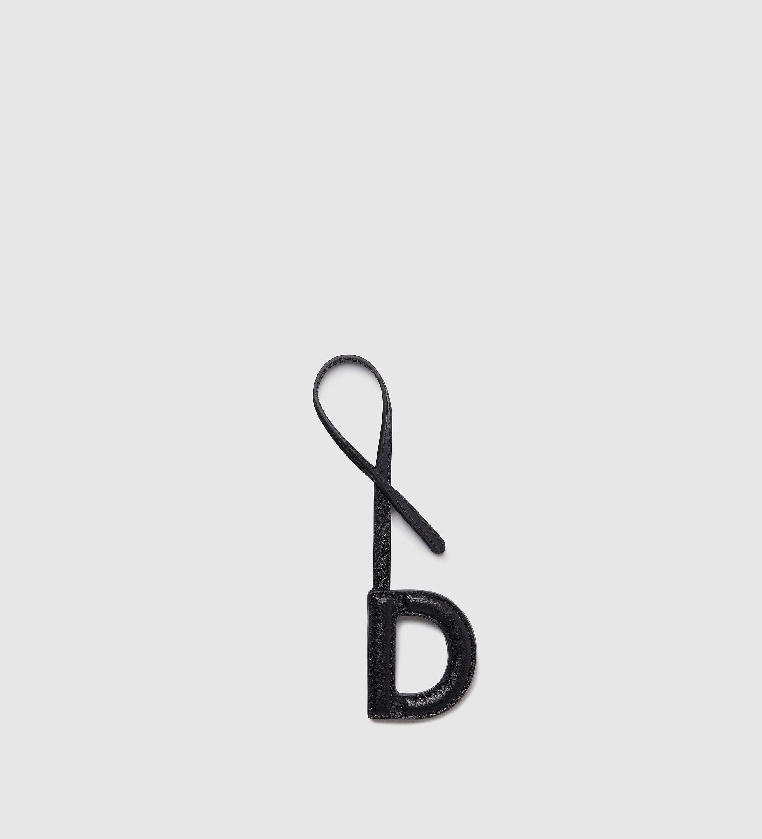 Metier - Personalisation Letter Charm Smooth Calfskin Black
