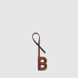 Metier - Personalisation Letter Charm Buffalo Cognac and Black with Salt Stitching