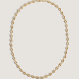Kinn - Petite Puffed Mariner Chain Necklace Gold