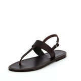 Ciao Lucia - K. Jacques x Ciao Lucia Desma Brown T - Strap Sandal