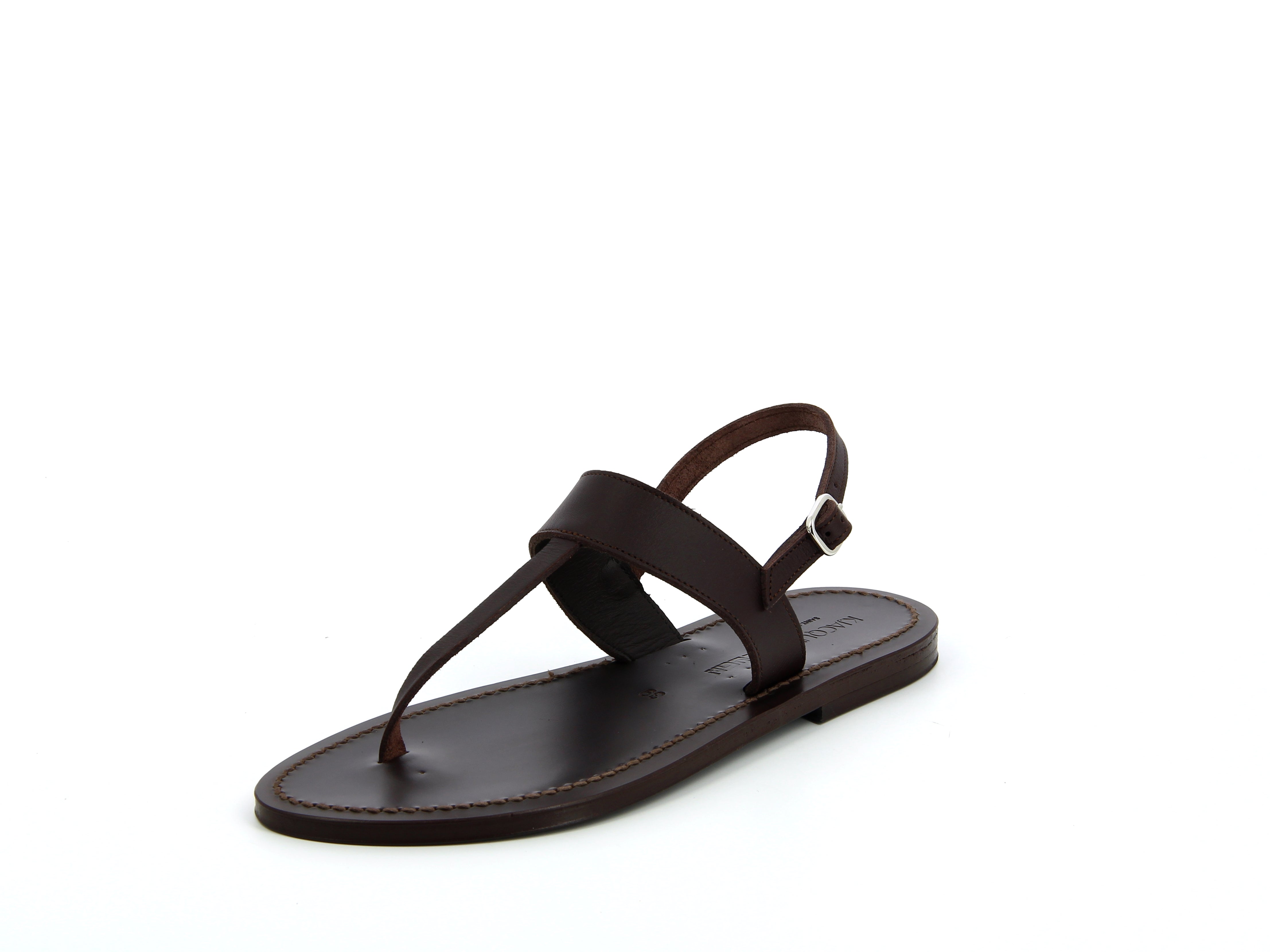 Ciao Lucia - K. Jacques x Ciao Lucia Desma Brown T - Strap Sandal