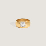 Kinn - Porter Cigar Band Ring Asscher Diamond