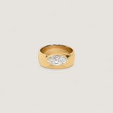 Kinn - Porter Cigar Band Ring Marquise Diamond