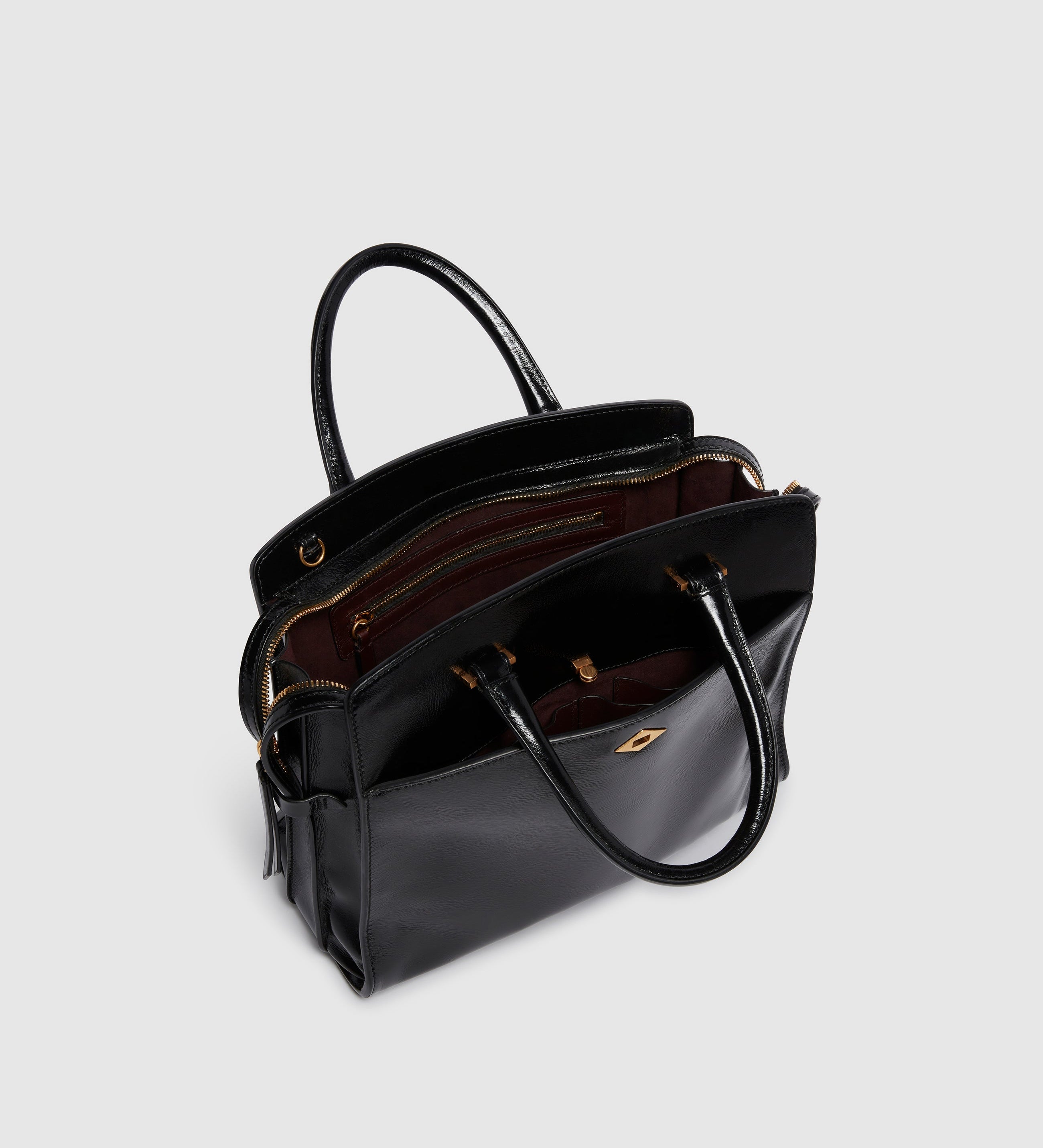 Metier - Private Eye Slim Glossy Calfskin Black
