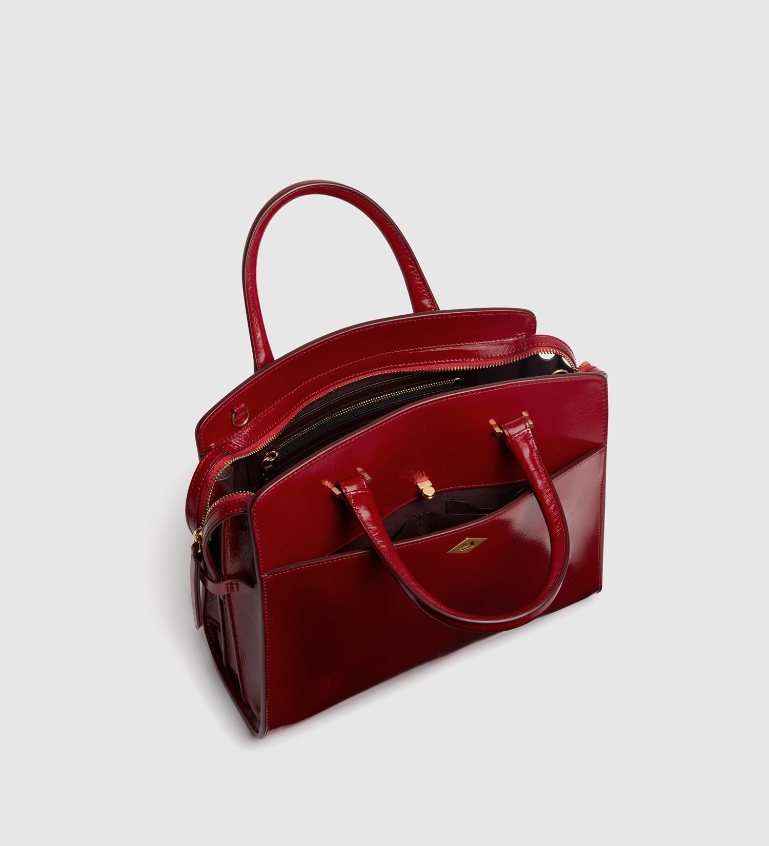 Metier - Private Eye Slim Glossy Calfskin Classic Red