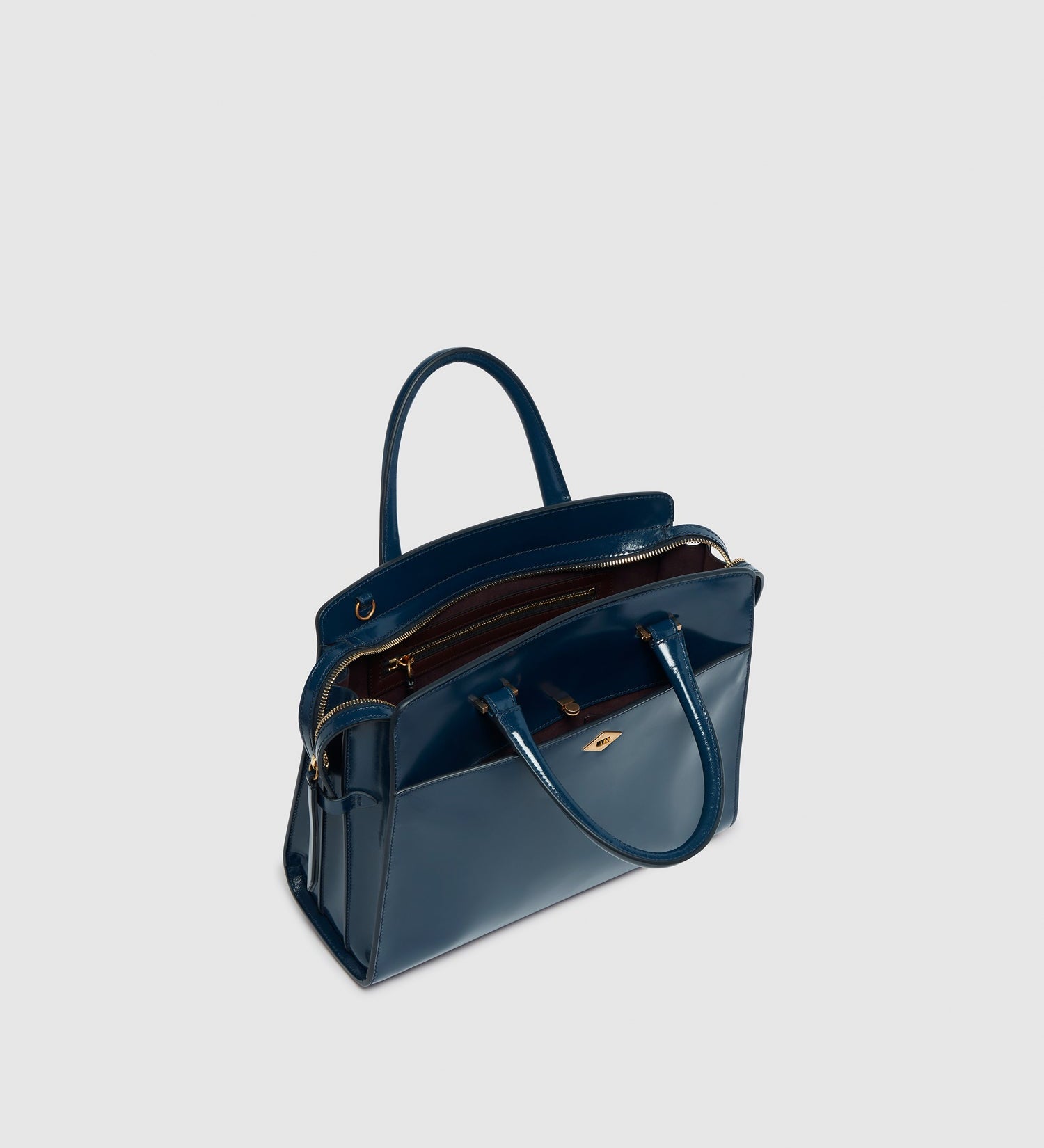Metier - Private Eye Slim Glossy Calfskin Sapphire