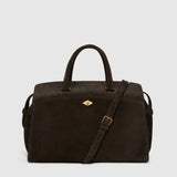 Métier - Private Eye Bag with Shoulder Strap Suede Chocolate