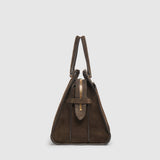 Métier - Private Eye Bag with Shoulder Strap Suede Chocolate
