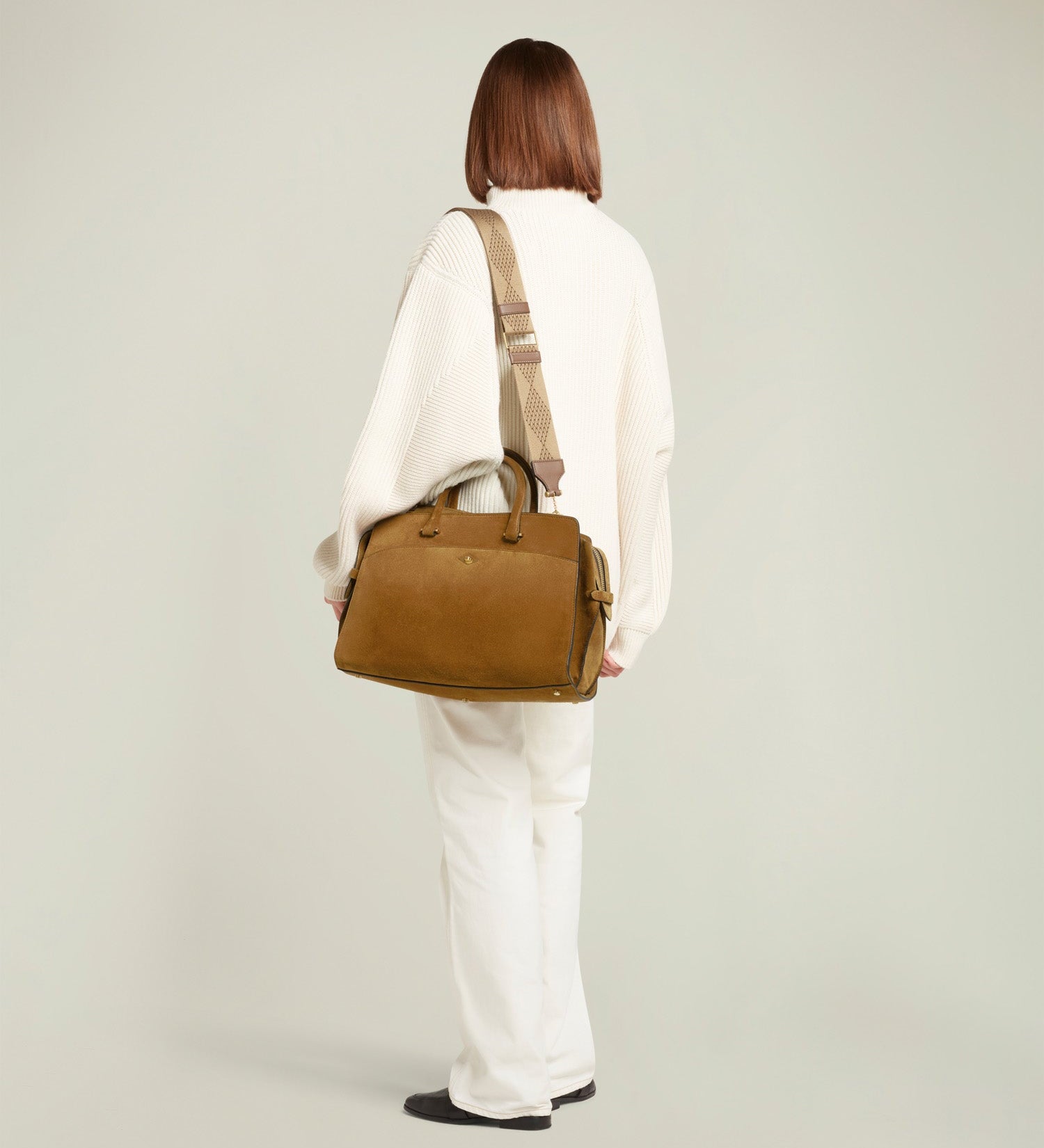 Metier - Women's Diamond Webbing Strap Havana