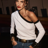 L'AGENCE - Maeva One-Shoulder Top