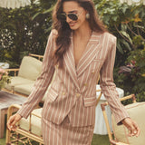 L'AGENCE - Kenzie Striped Blazer