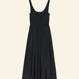 DÔEN - QUILLA DRESS -- BLACK