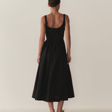 DÔEN - QUILLA DRESS -- BLACK
