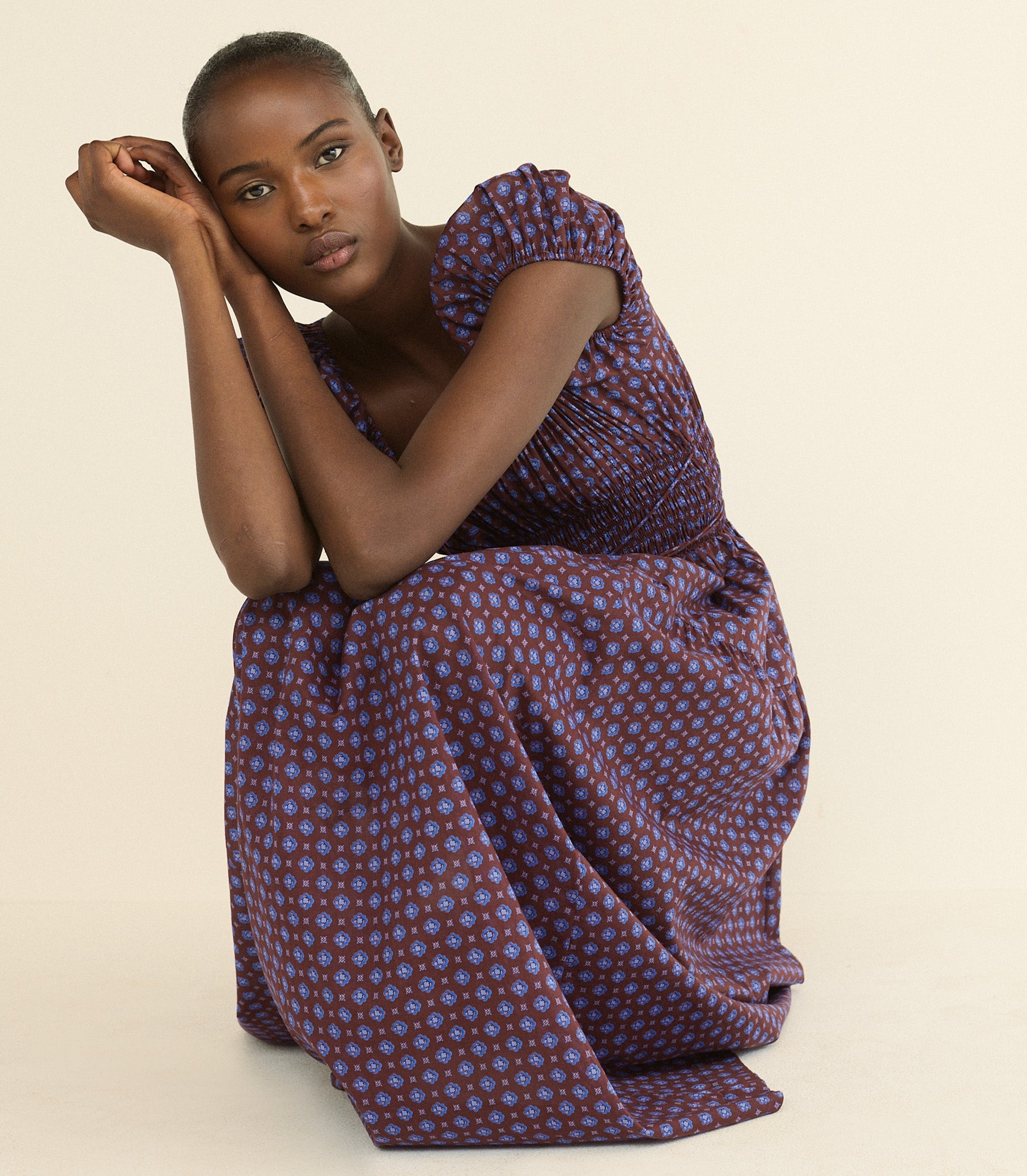 DOEN - QUINELLE DRESS - - MENORCA FOULARD