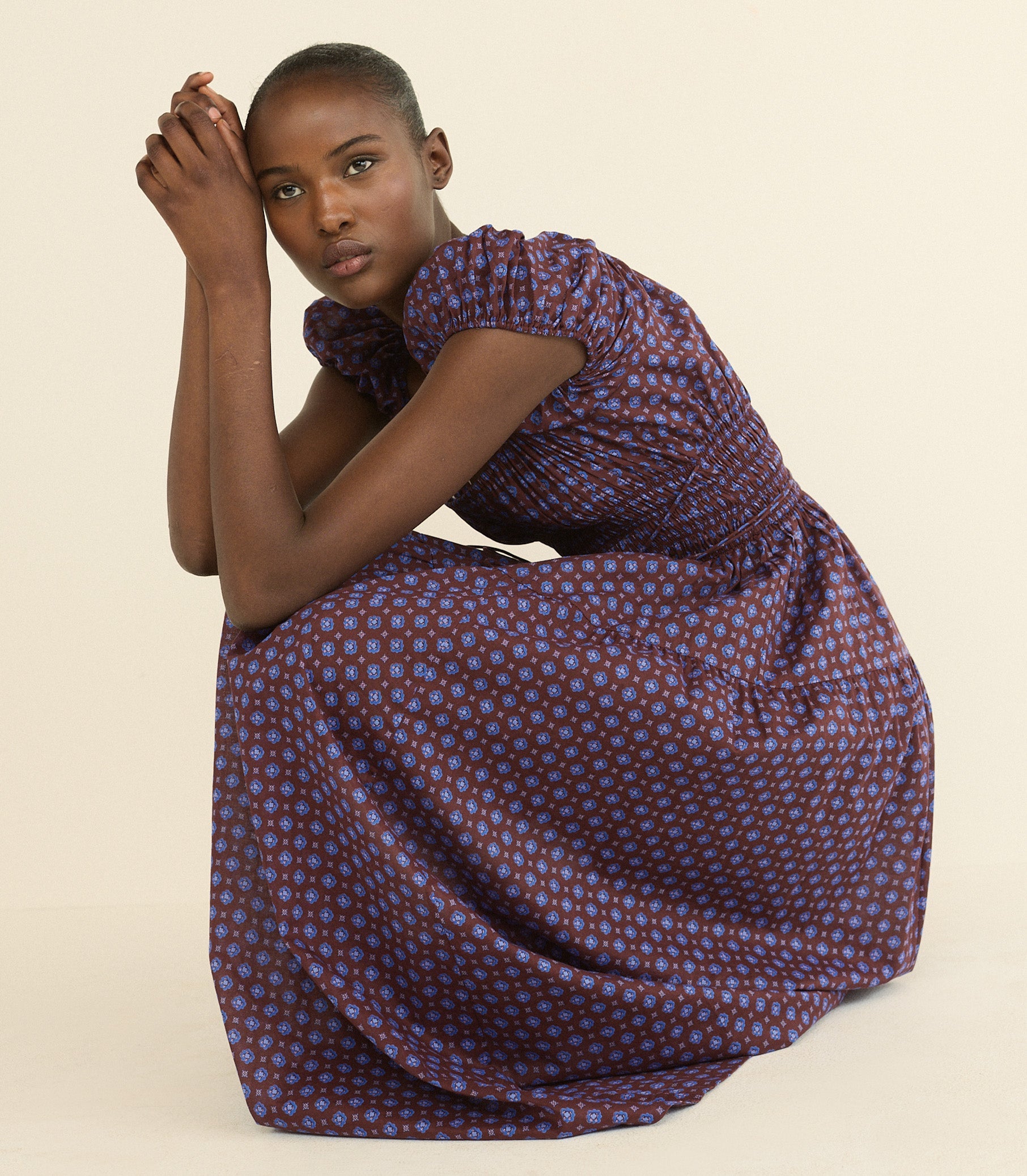 DOEN - QUINELLE DRESS - - MENORCA FOULARD