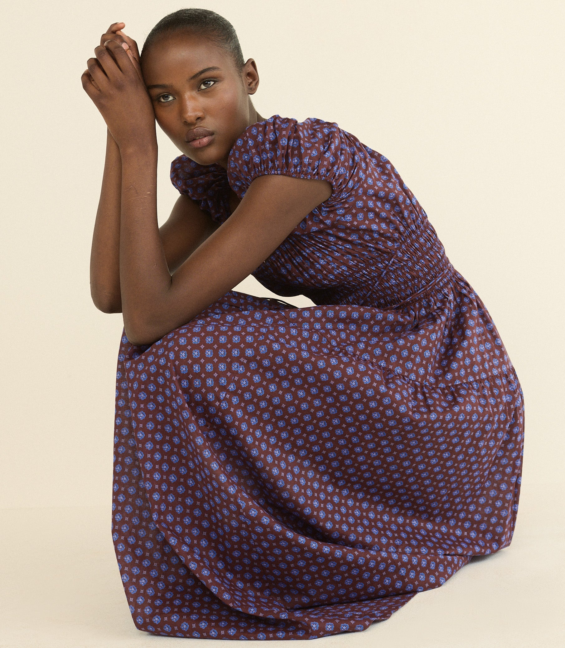 DOEN - QUINELLE DRESS - - MENORCA FOULARD