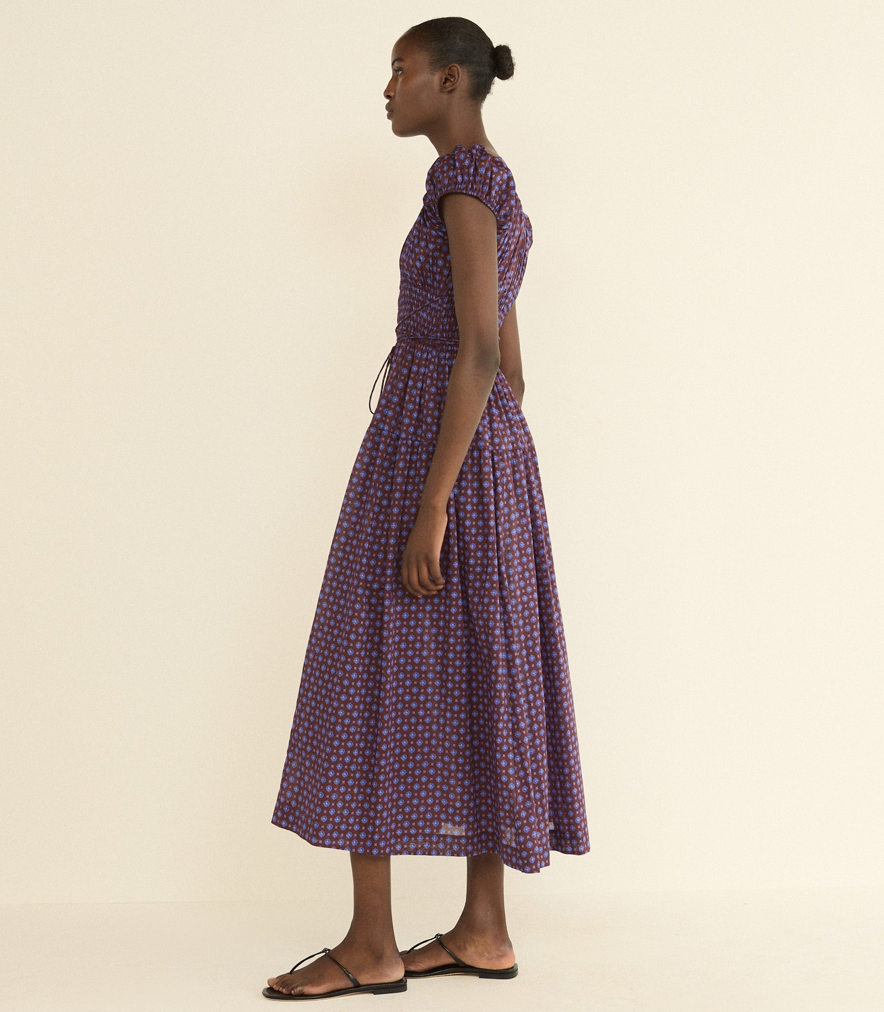 DOEN - QUINELLE DRESS - - MENORCA FOULARD