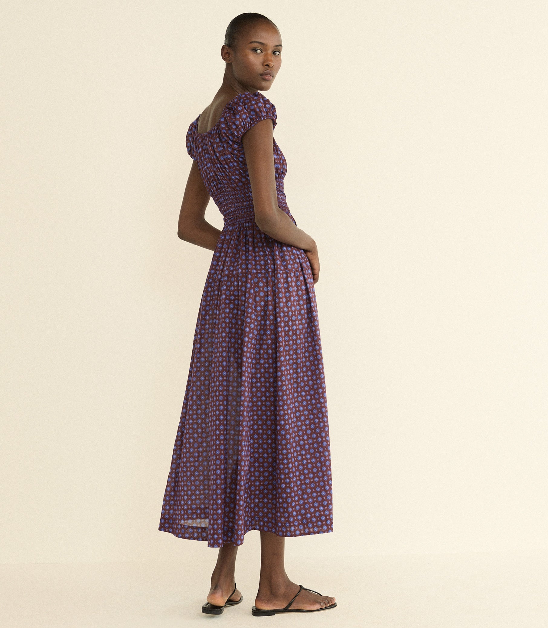 DOEN - QUINELLE DRESS - - MENORCA FOULARD
