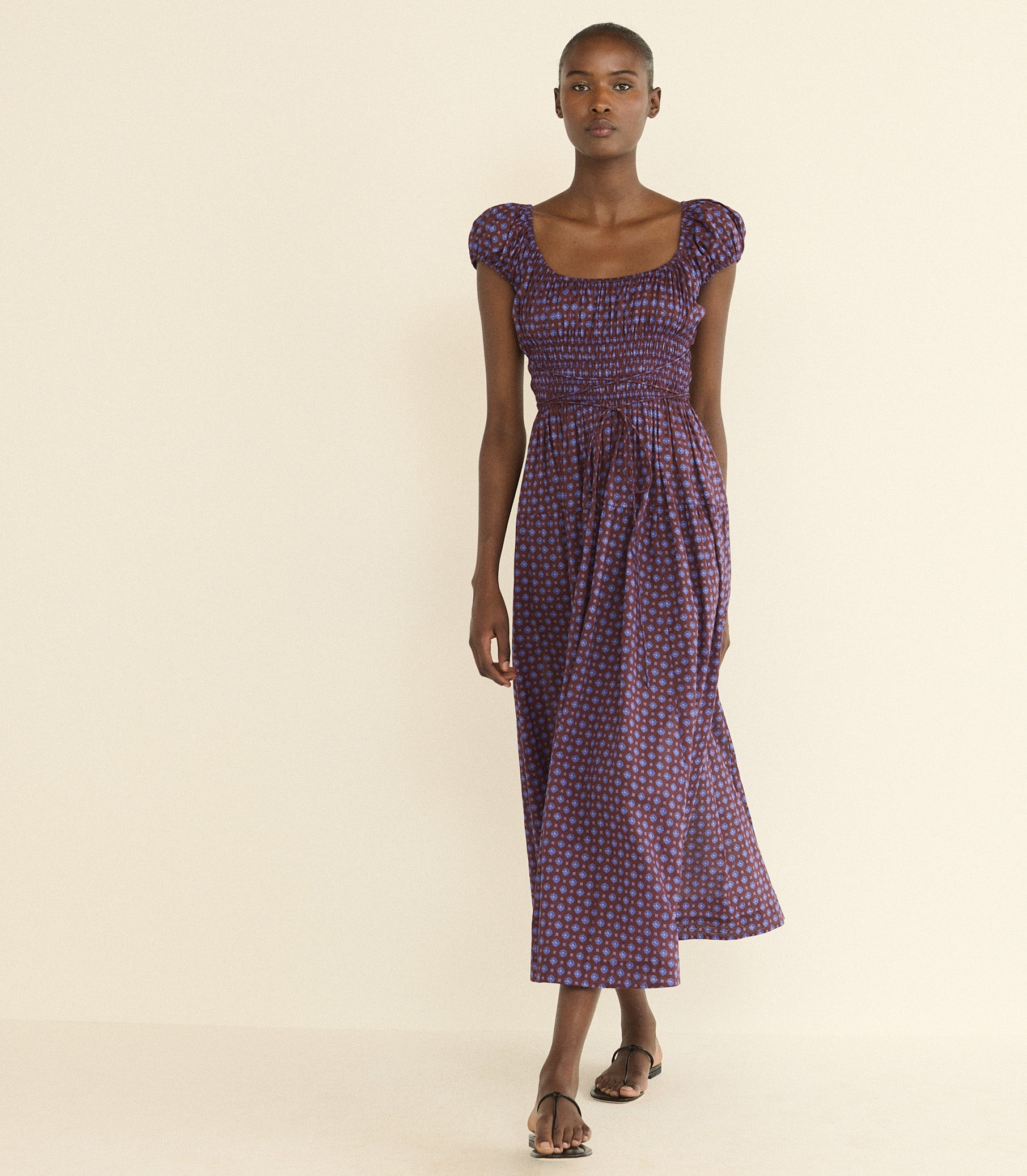 DOEN - QUINELLE DRESS - - MENORCA FOULARD