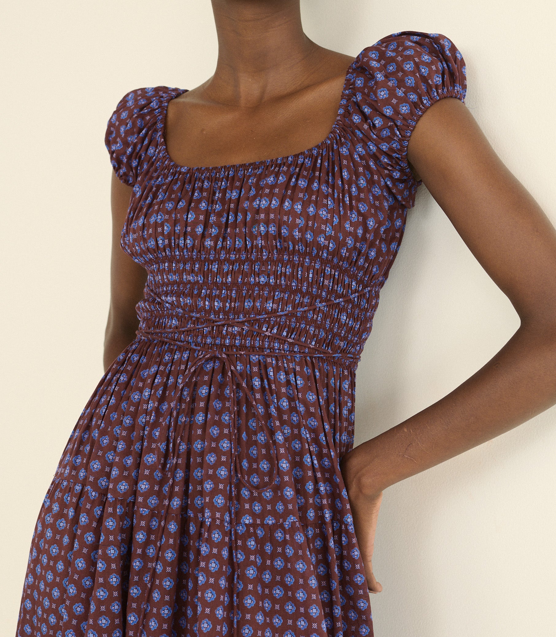 DOEN - QUINELLE DRESS - - MENORCA FOULARD