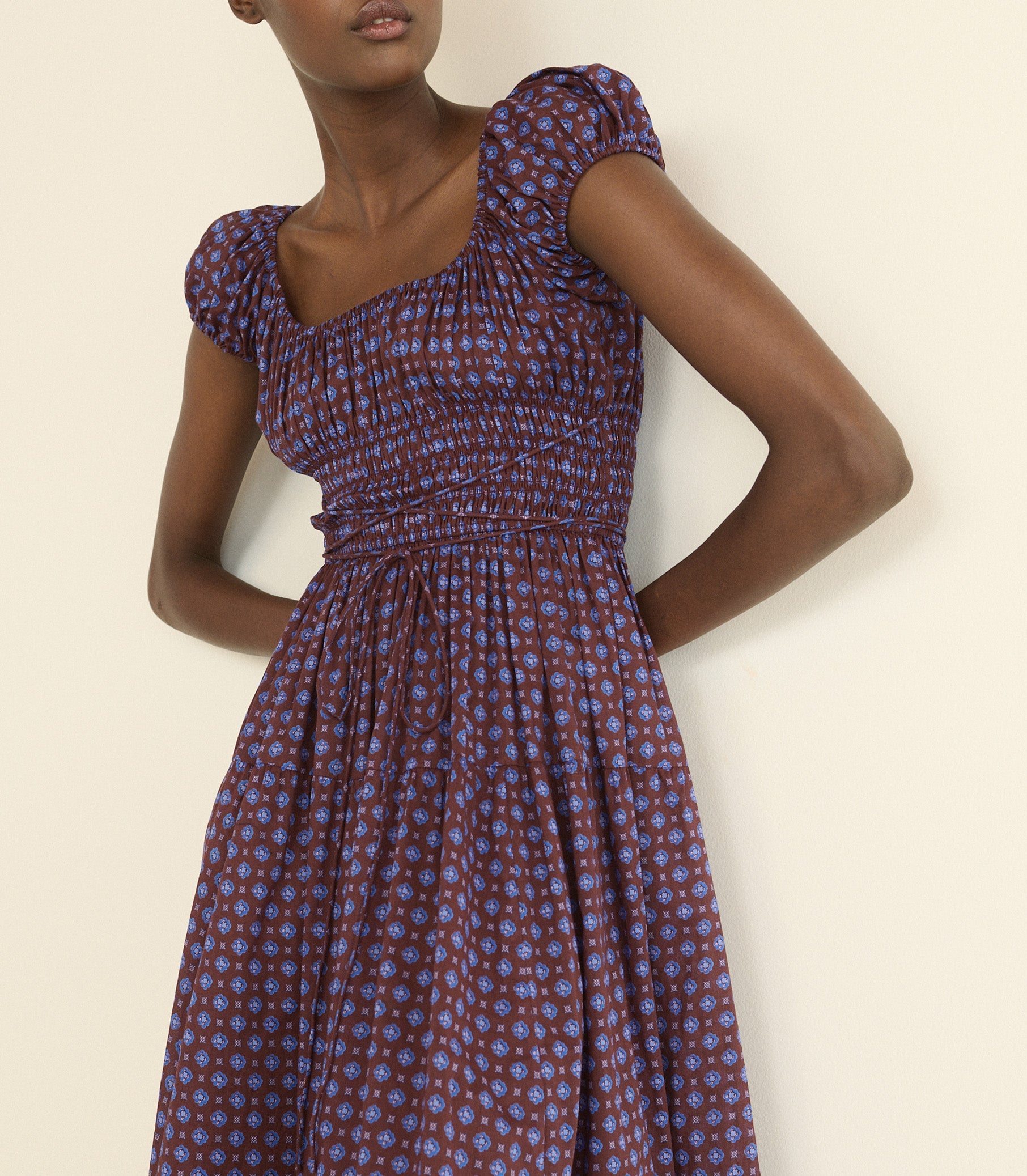 DOEN - QUINELLE DRESS - - MENORCA FOULARD