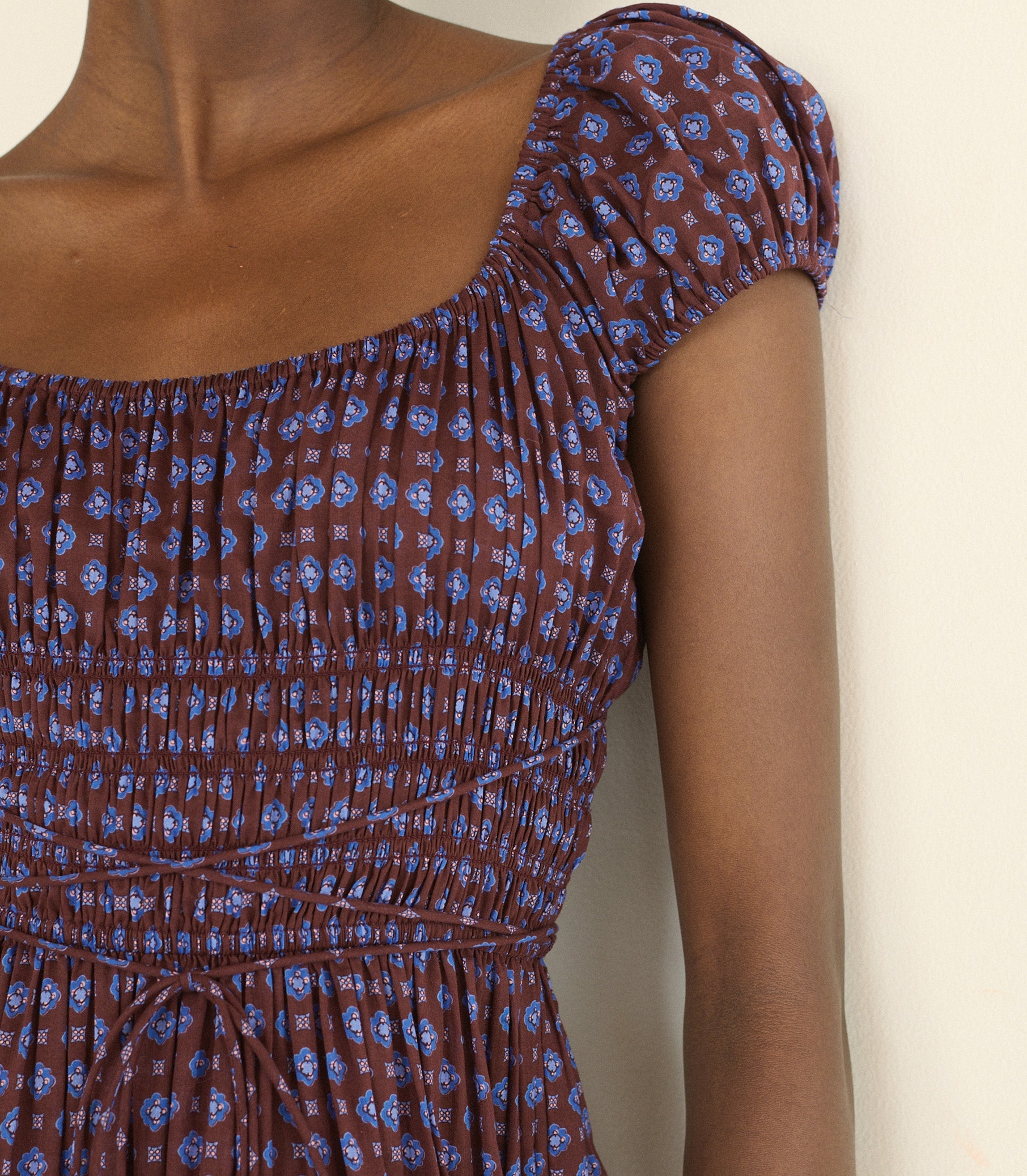 DOEN - QUINELLE DRESS - - MENORCA FOULARD