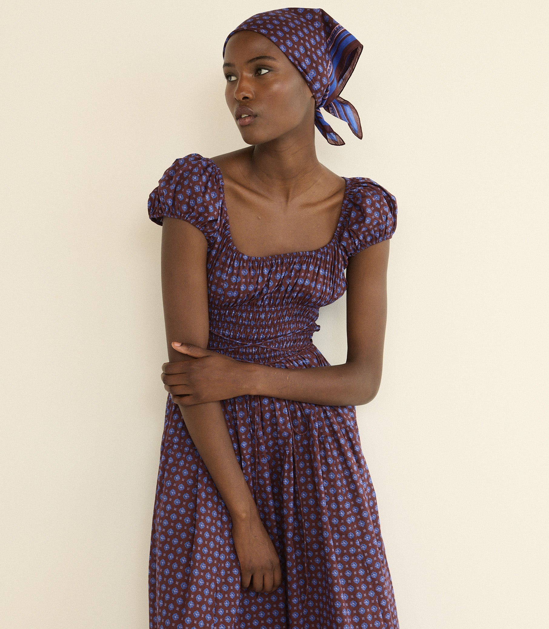 DOEN - QUINELLE DRESS - - MENORCA FOULARD