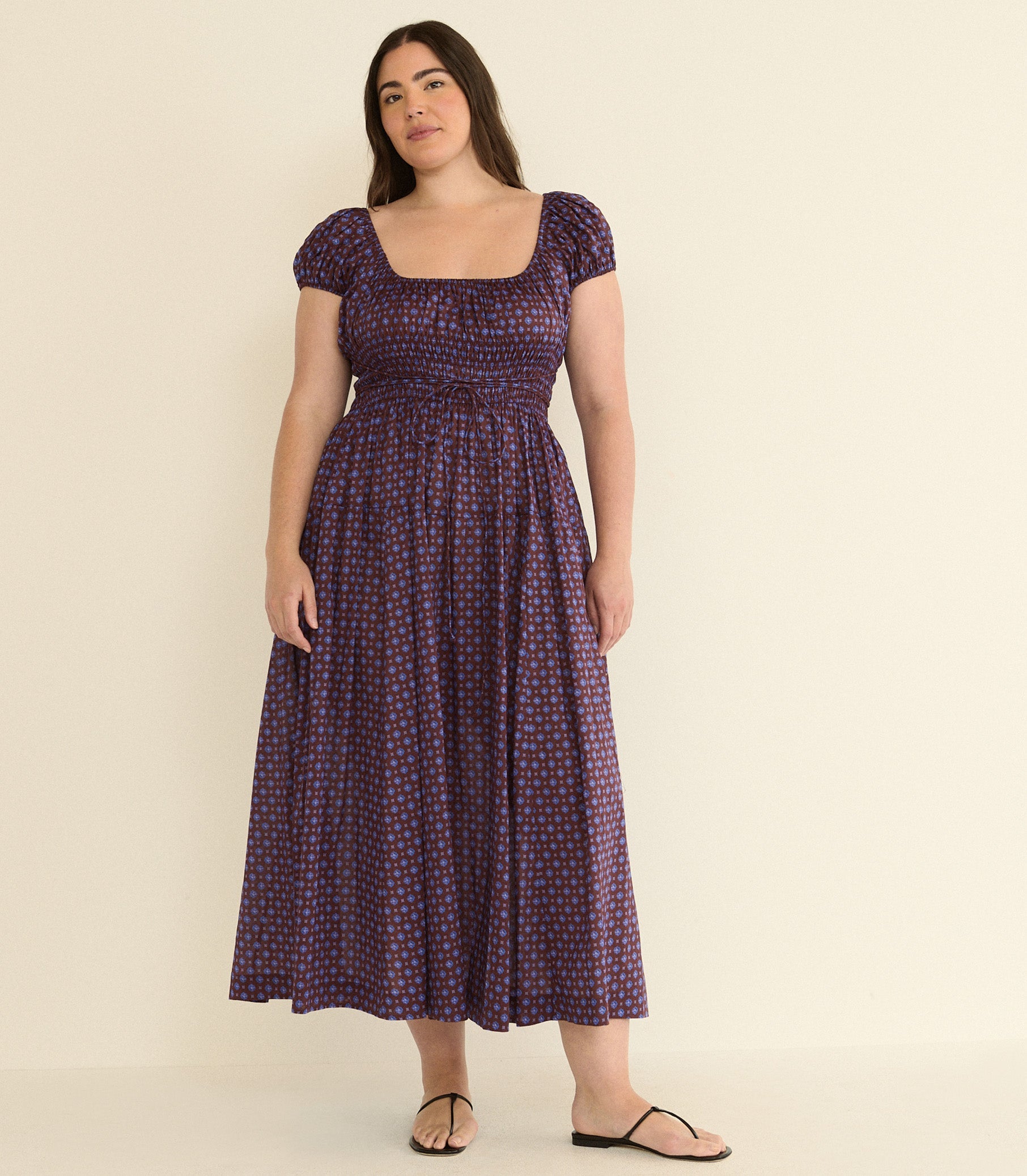 DOEN - QUINELLE DRESS - - MENORCA FOULARD