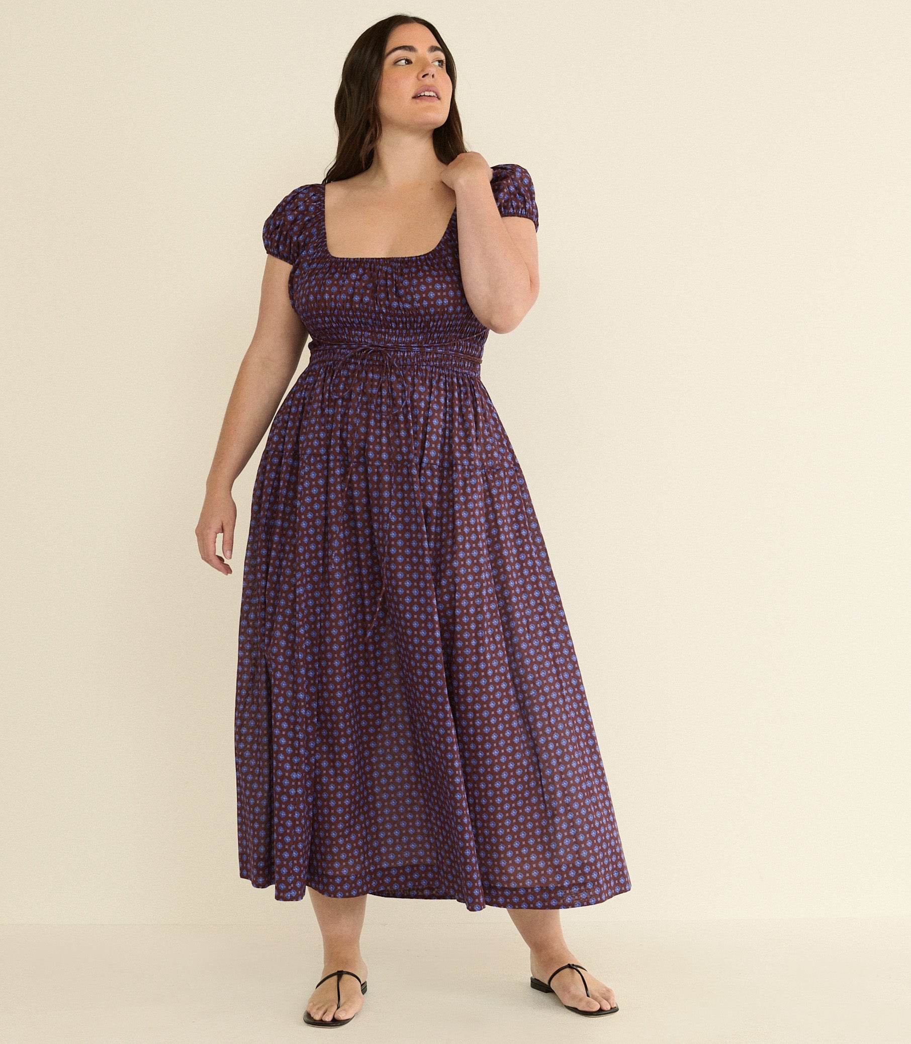 DOEN - QUINELLE DRESS - - MENORCA FOULARD