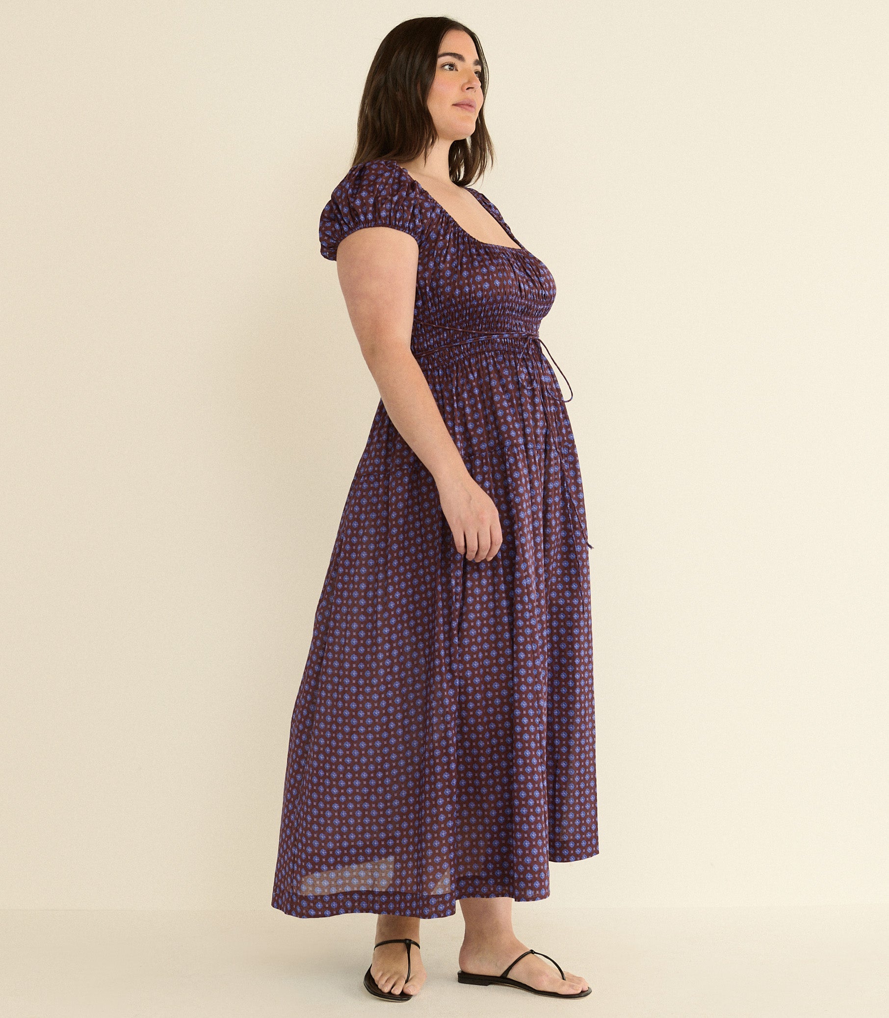 DOEN - QUINELLE DRESS - - MENORCA FOULARD