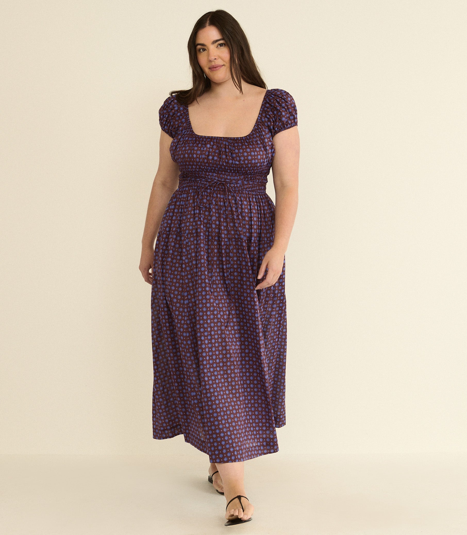 DOEN - QUINELLE DRESS - - MENORCA FOULARD