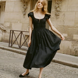 DÔEN - QUINN DRESS -- BLACK