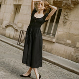 DÔEN - QUINN DRESS -- BLACK