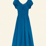 DÔEN - QUINN DRESS -- SOFT COBALT