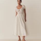 DÔEN - QUINN DRESS -- SALT EYELET
